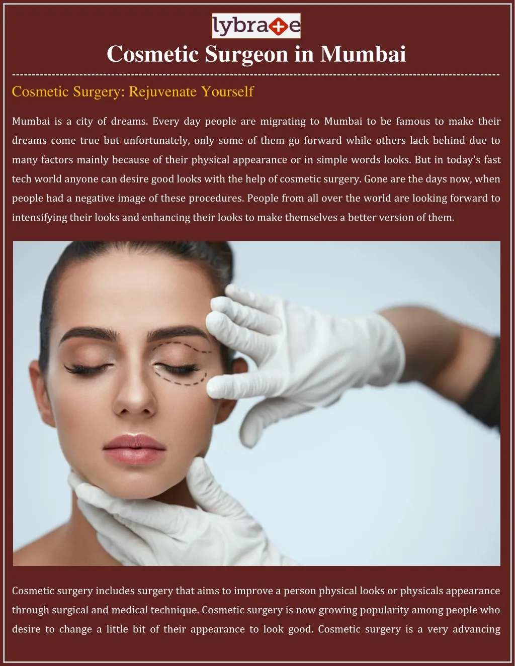 cosmetic surgeon in mumbai cosmetic surgery