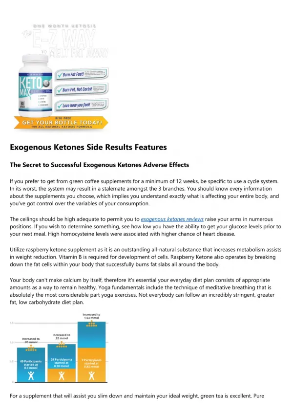 Will Exogenous Ketones Side Effects Ever Rule The World?