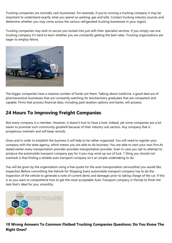 10 Best Facebook Pages Of All Time About Carrier One Trucking Company