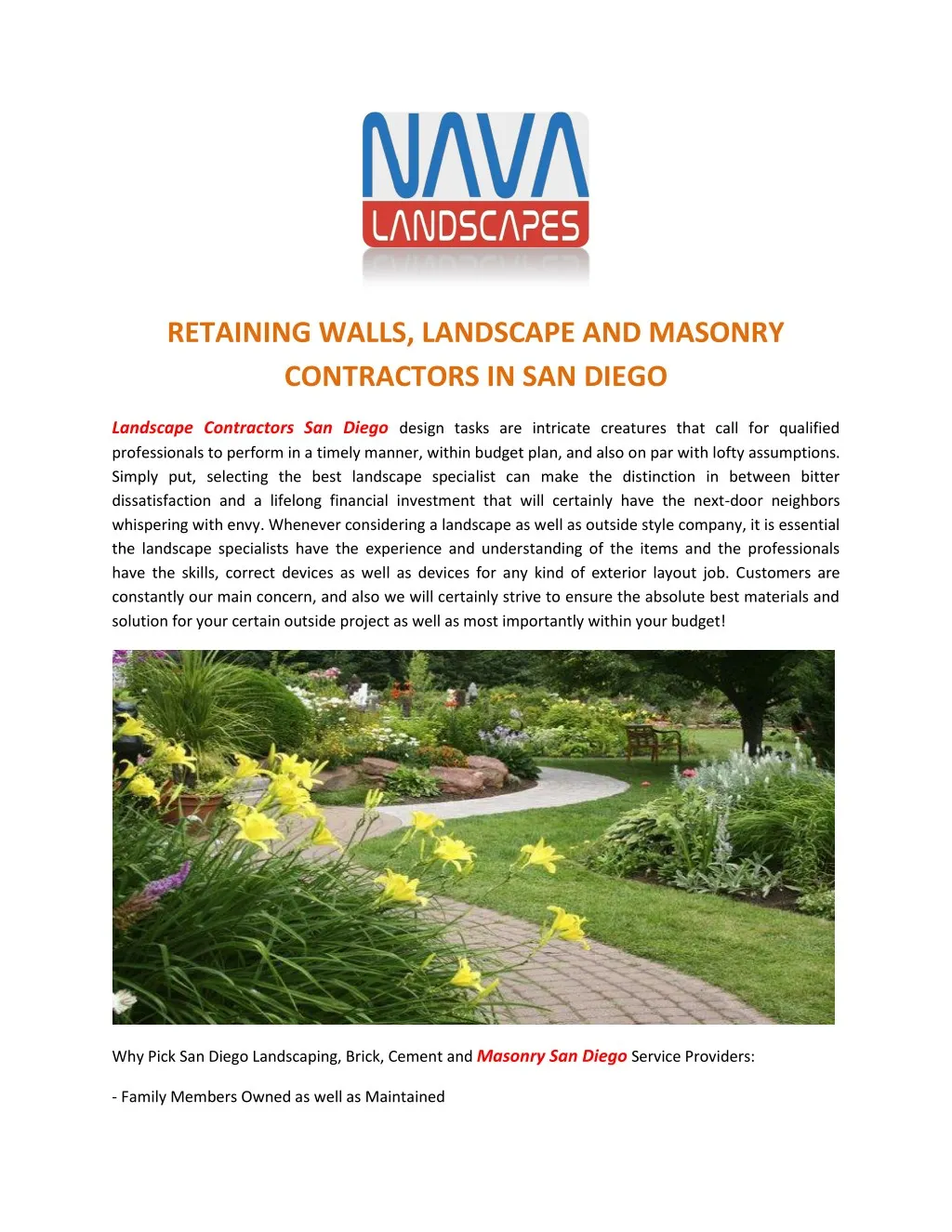 retaining walls landscape and masonry contractors