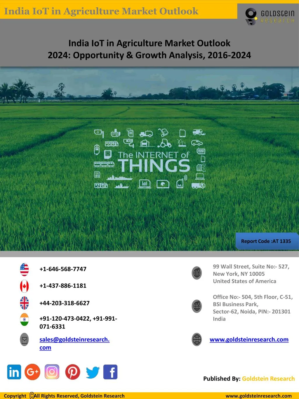 india iot in agriculture market outlook