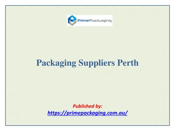 Packaging Suppliers Perth