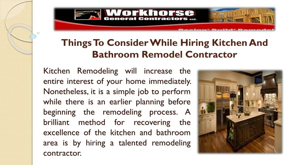things to consider while hiring kitchen and bathroom remodel contractor