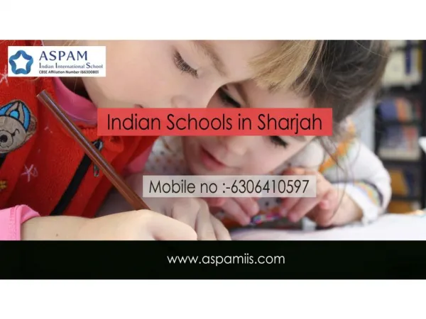 Indian Schools in Sharjah