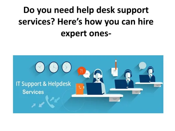 Do you need IT support services?