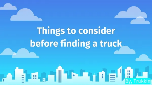 Find loads for trucks