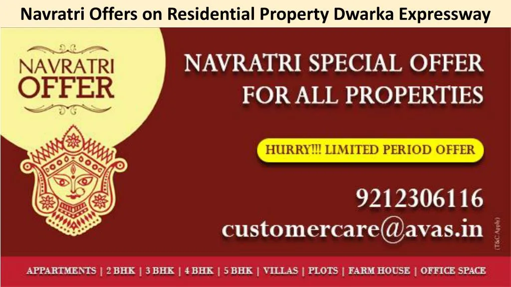 navratri offers on residential property dwarka