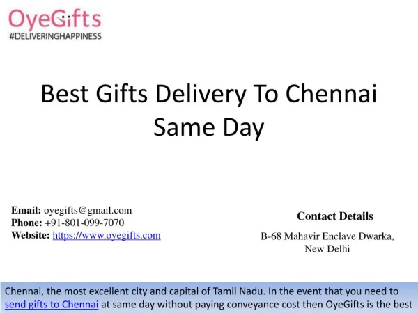 best gifts delivery to chennai same day