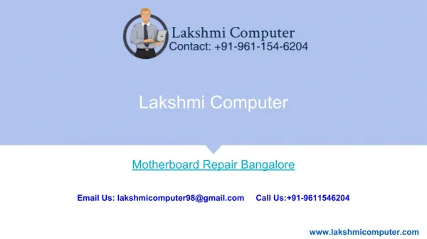 Motherboard Repair Bangalore