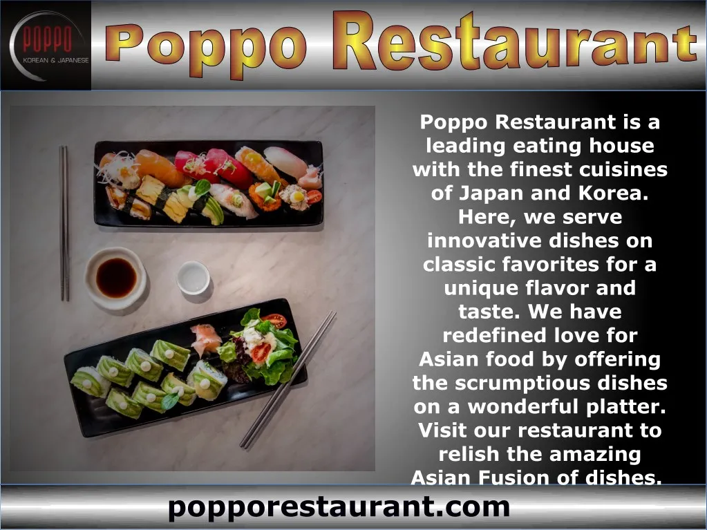 poppo restaurant is a leading eating house with