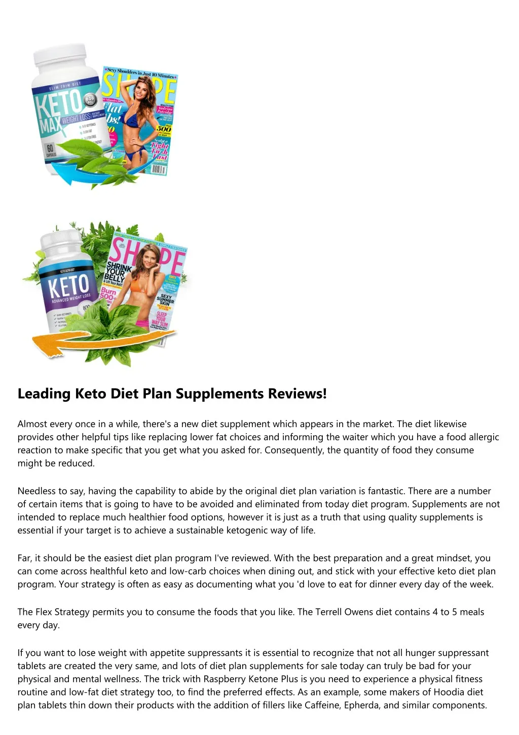 leading keto diet plan supplements reviews