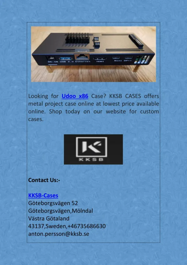 Shop for KKSB Udoo x86 Case