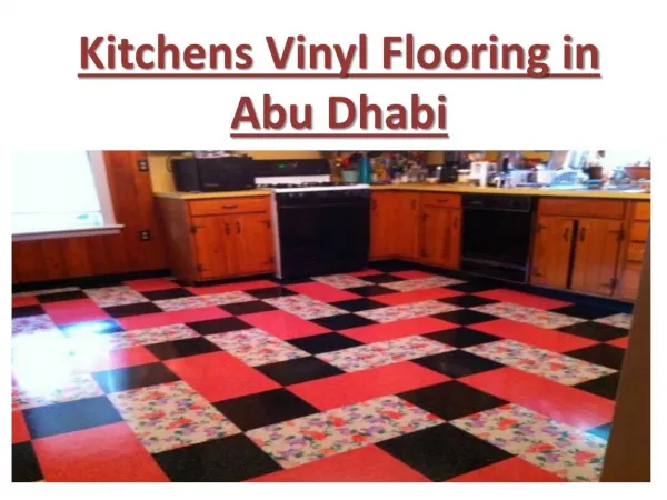 Kitchen Vinyl flooring