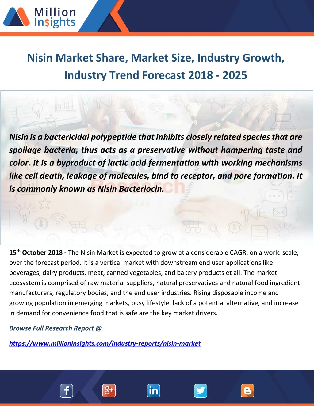 nisin market share market size industry growth