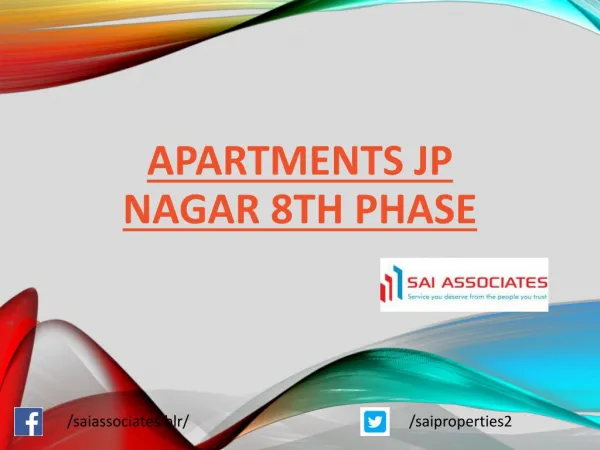 Apartments Jp Nagar 8th Phase
