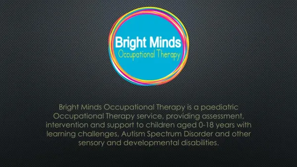 Mental Health Occupational Therapy - Bright Mind Occupational Therapy