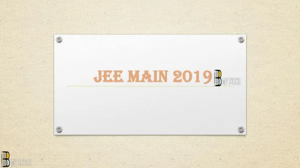 jee main 2019