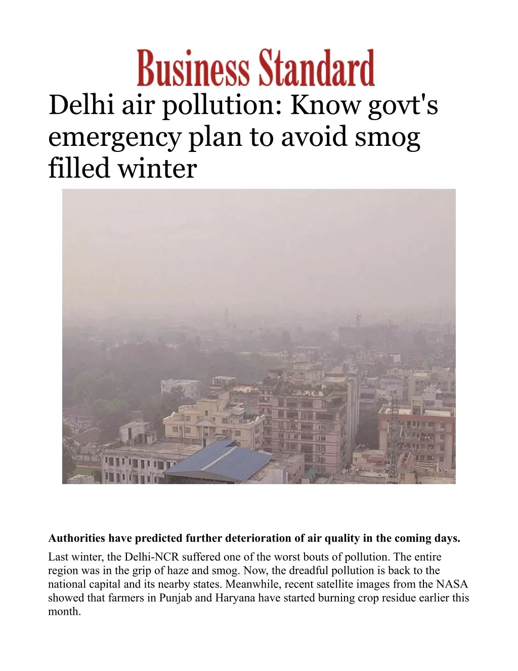 delhi air pollution know govt s emergency plan