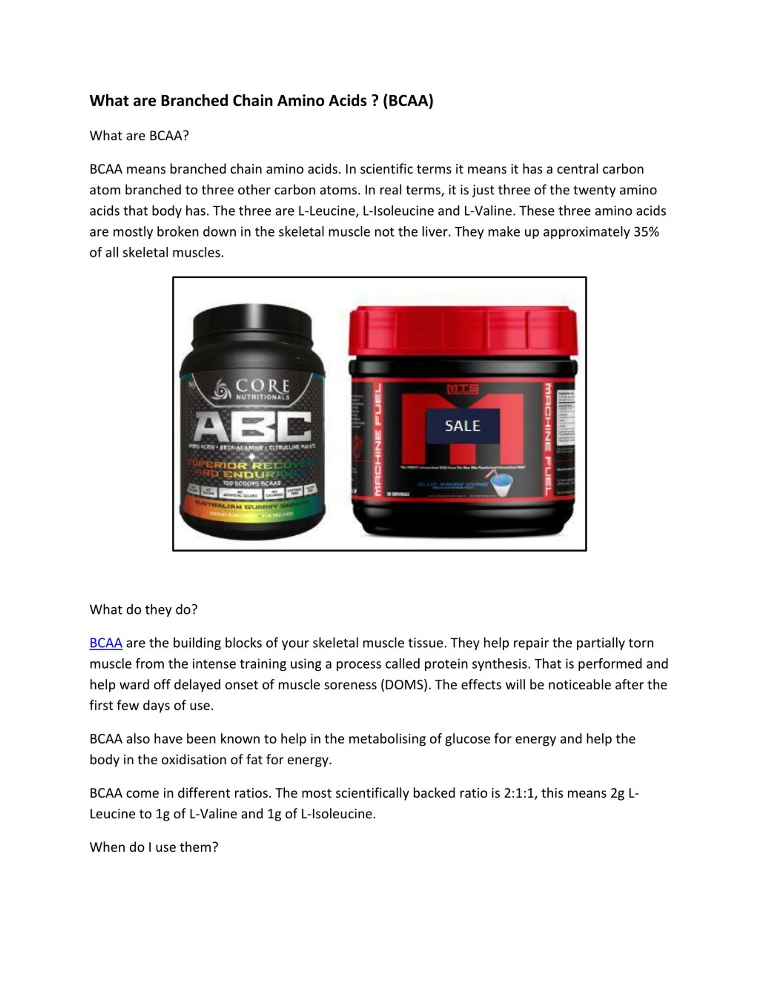 PPT - What are Branched Chain Amino Acids ? (BCAA) PowerPoint ...