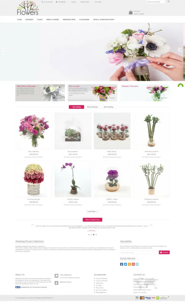 Online Best Flowers Shop in Dubai