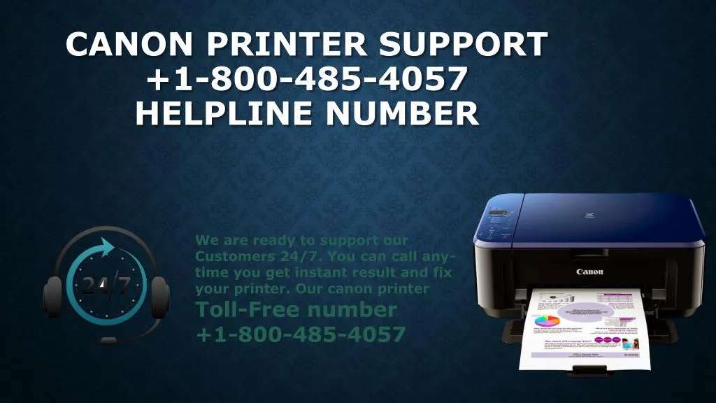 canon printer support 1 800 485 4057 helpline number
