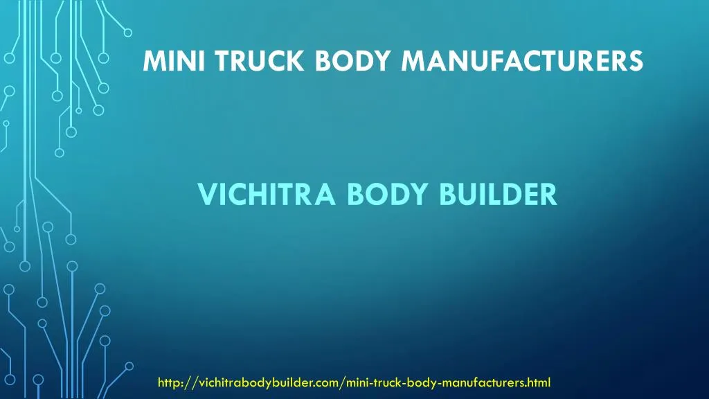 mini truck body manufacturers