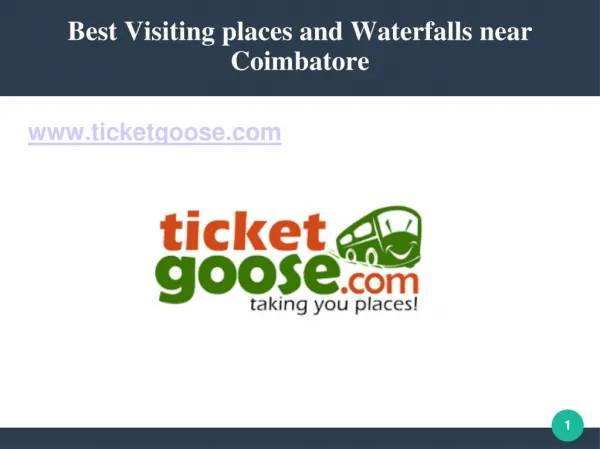 Best Visiting places and Waterfalls near Coimbatore