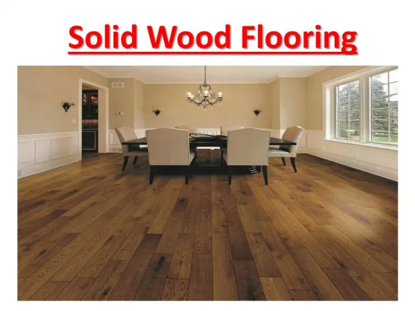 Solid Wood Flooring Dubai