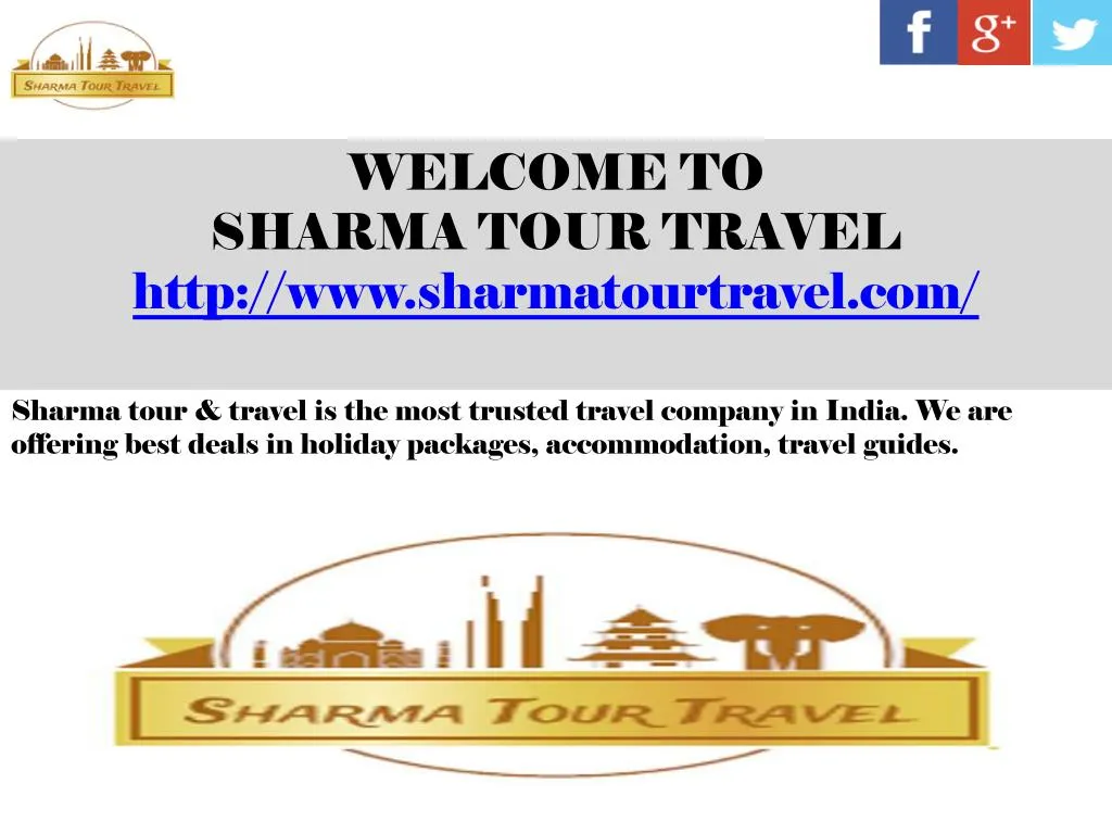 welcome to sharma tour travel http