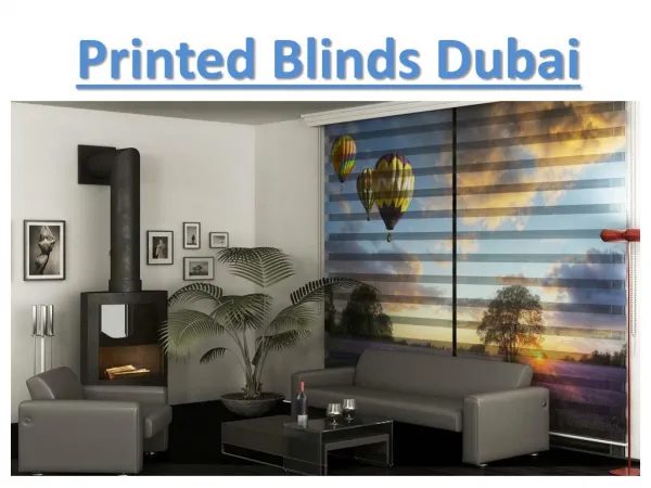 Printed Blinds in Dubai