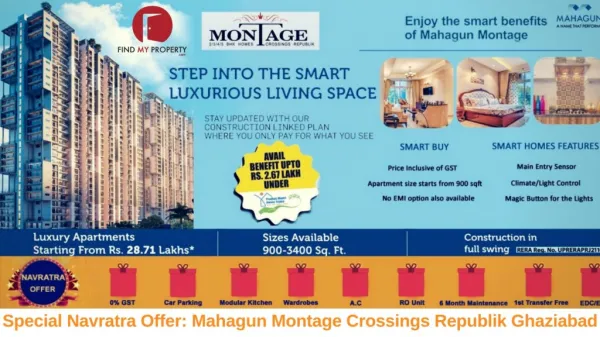 Mahagun Montage Premium Housing Project @ 9560090110