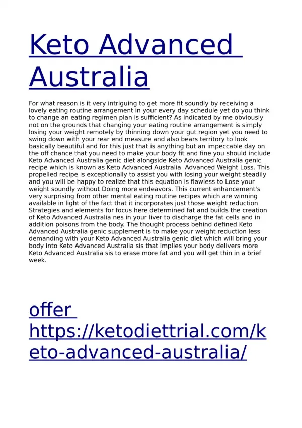 offer https://ketodiettrial.com/keto-advanced-australia/