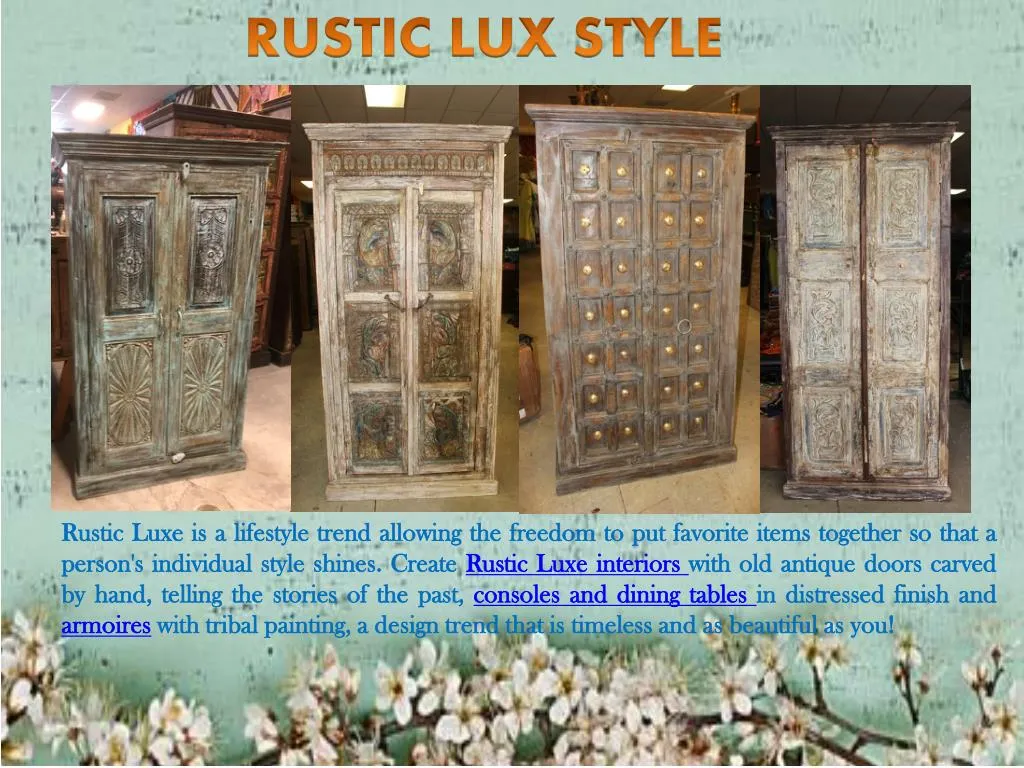 rustic lux style