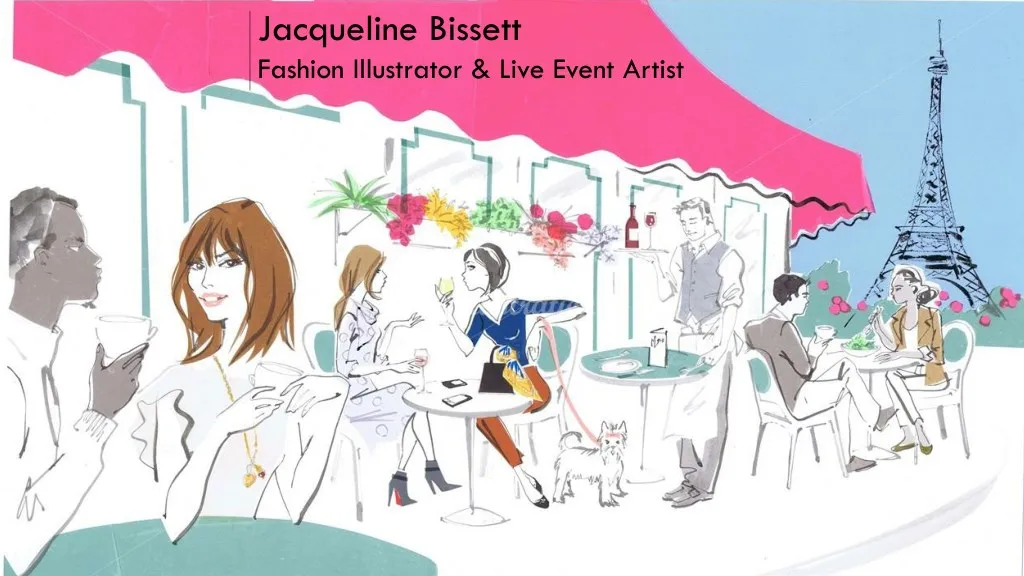 jacqueline bissett fashion illustrator live event