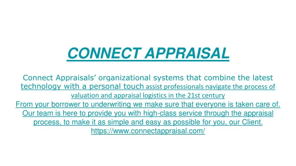 connect appraisal
