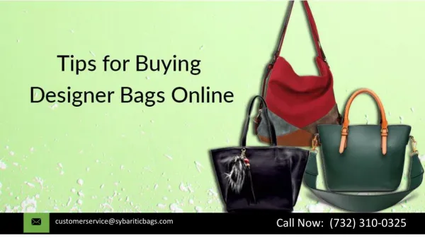 Tips for Buying Designer Bags Online