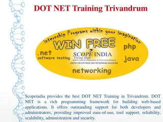 DOT NET Training Trivandrum - slide 1