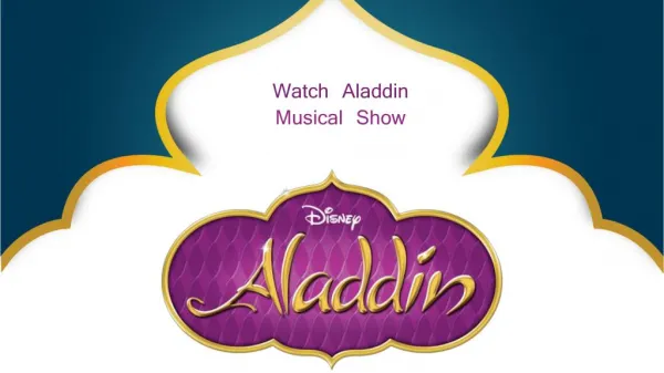 Buy Cheap Aladdin Tickets