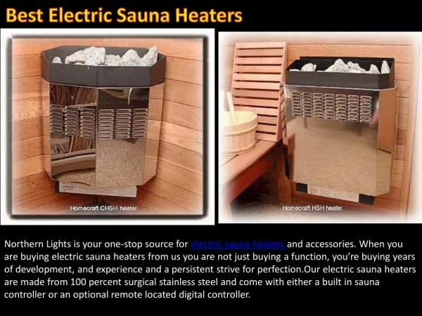 Best Electric Sauna Heaters