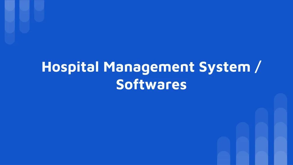 hospital management system softwares
