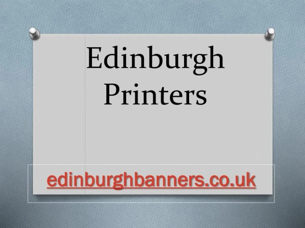 Edinburgh Printers - edinburghbanners.co.uk