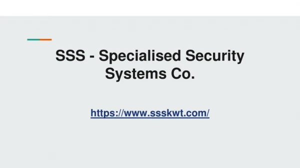 Specialised Security Systems SSS