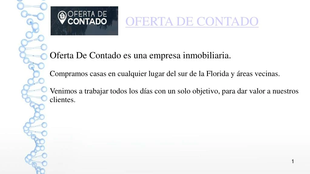 oferta de contado