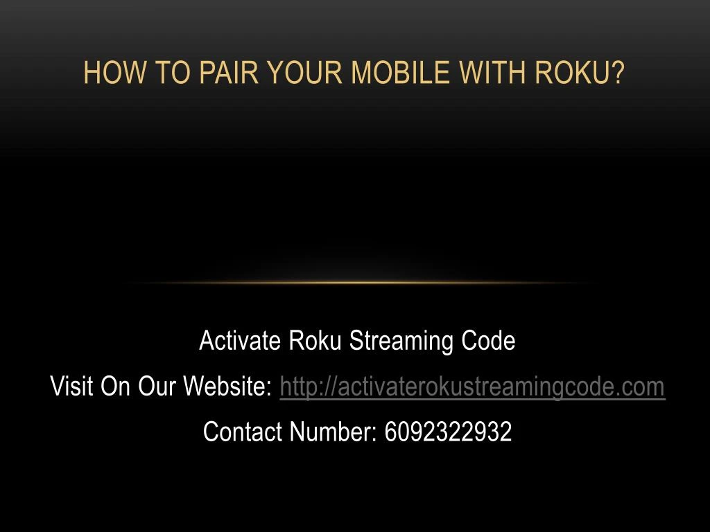 how to pair your mobile with roku