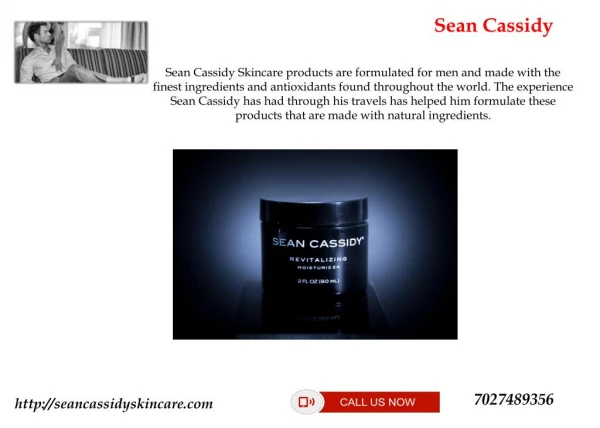 Sean Cassidy Revitalizing Moisturizer for Sale