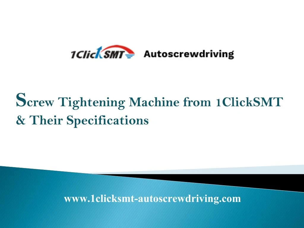 s crew tightening machine from 1clicksmt their