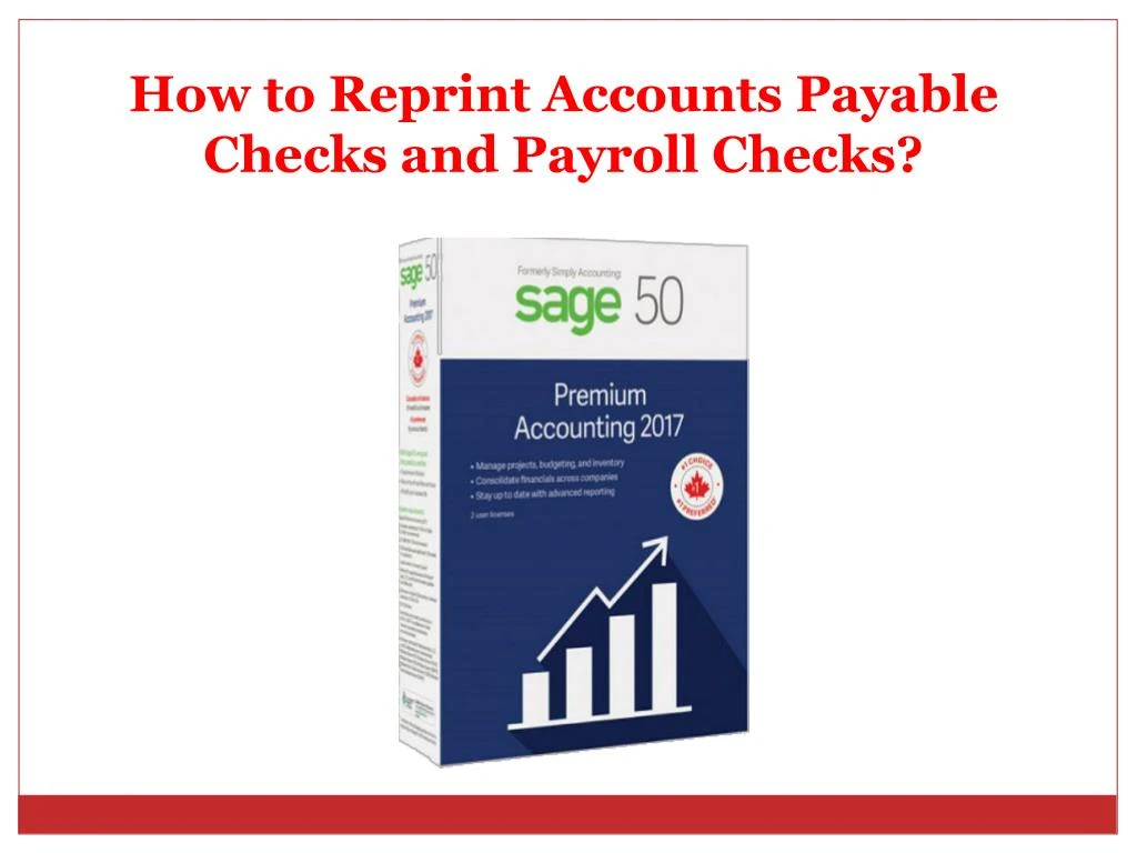 how to reprint accounts payable checks