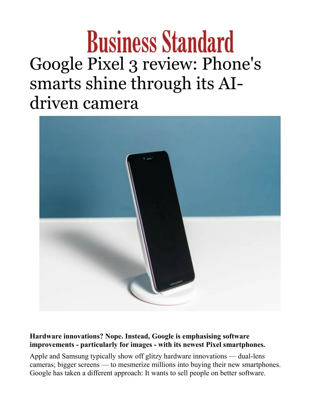 google pixel 3 review phone s smarts shine