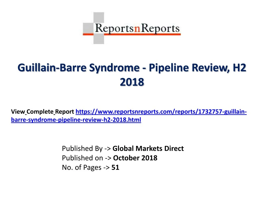 guillain barre syndrome pipeline review h2 2018