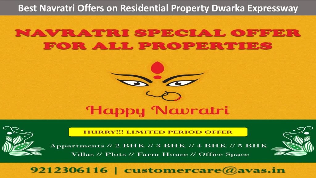 best navratri offers on residential property